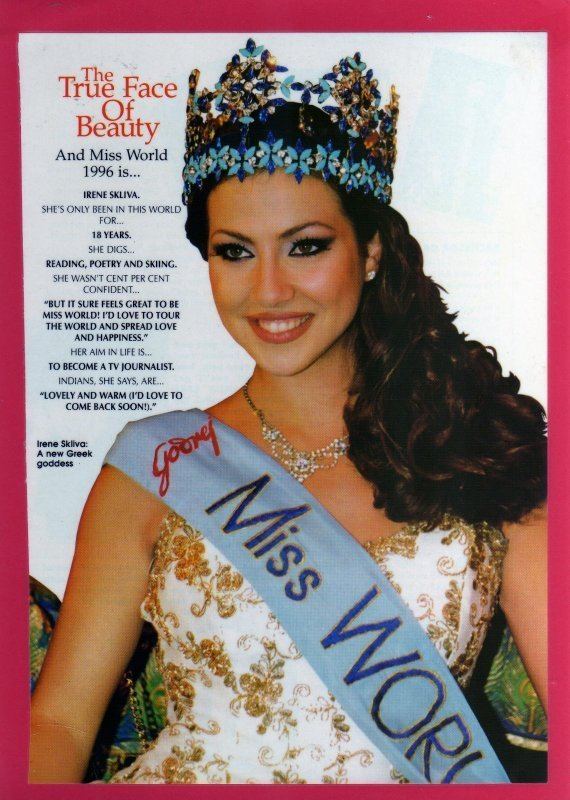 Irene Skliva Irene Skliva jako Miss World 1996 Bellisima
