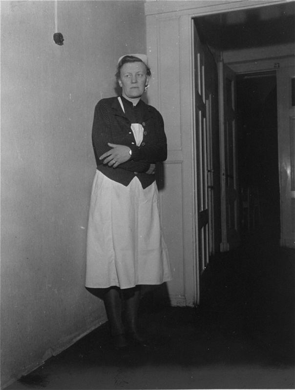 Irmgard Huber Irmgard Huber chief nurse at Hadamar Institute poses in the