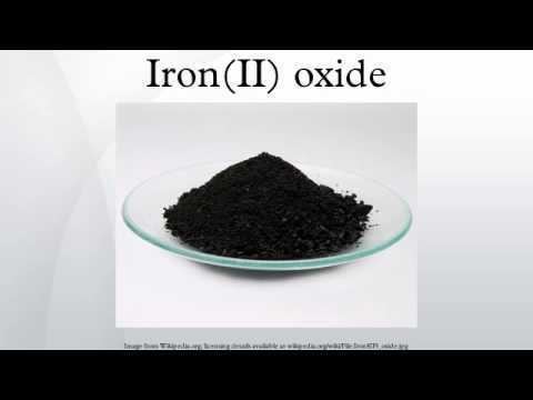 Iron(II) oxide httpsiytimgcomviiMqLkzUbH5ghqdefaultjpg