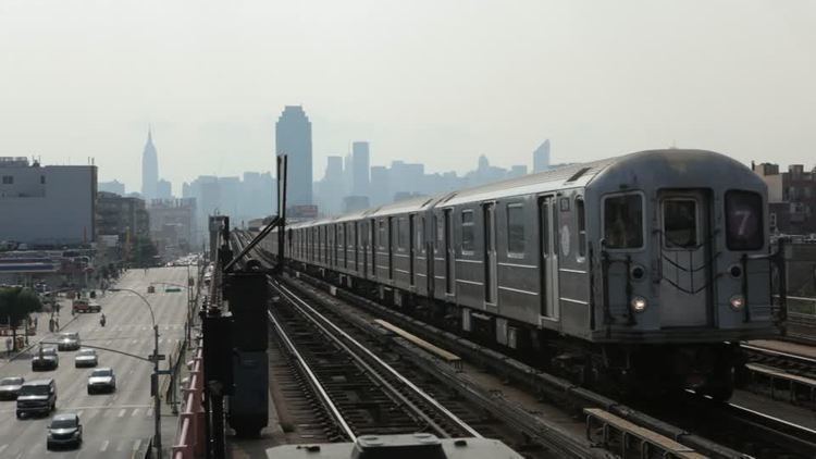 IRT Flushing Line New York City Subway Queens HD Stock Video 497588026