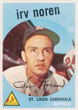 Irv Noren 1959 Topps Irv Noren 59 Baseball Card Value Price Guide