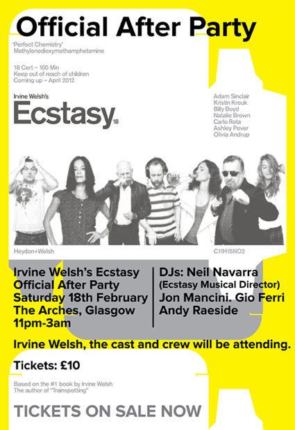 Irvine Welsh's Ecstasy Irvine Welshs Ecstasy Official Afterparty Clubs The Arches