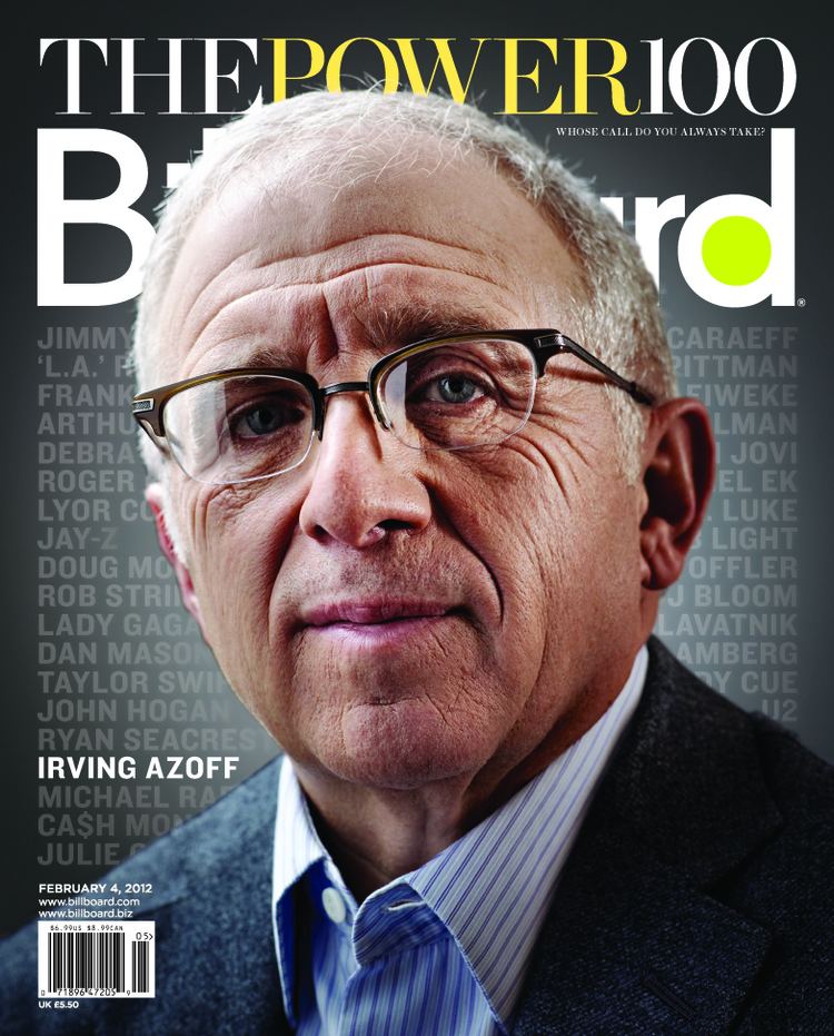 Irving Azoff AZOFF IS BILLBOARD39S MOST POWERFUL PERSON IN MUSIC SCOOP