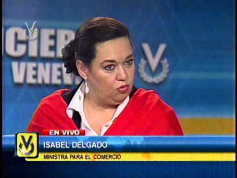 Isabel Delgado Entrevista Venevisin Isabel Delgado ministra para el Comercio