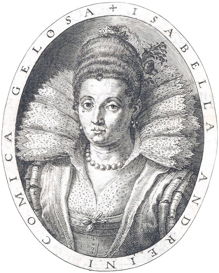Isabella Andreini FileRime d39Isabella Andreini 1603 frontispiece engraved