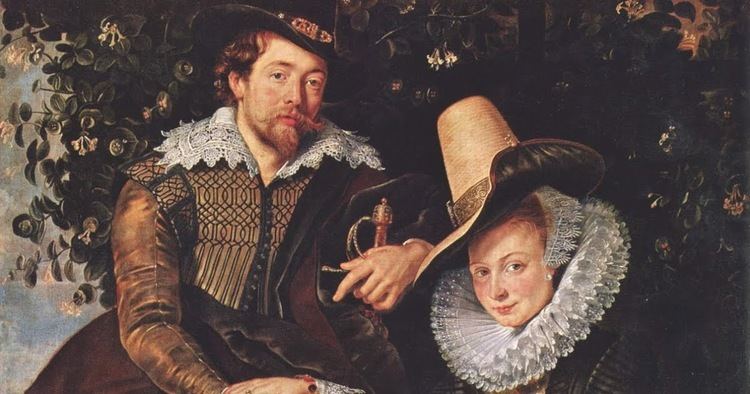 Isabella Brant AndrewAndJoshua Rubens And Isabella Brant In The Bower Of Honeysuckle