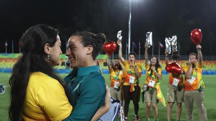 Isadora Cerullo Brazilian Olympic Games player Isadora Cerullo said yes when partner