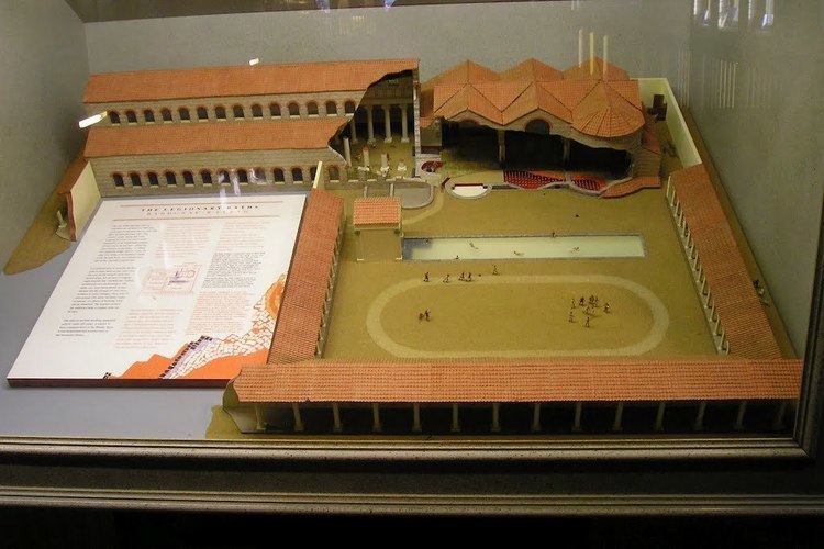 Isca Augusta Panoramio Photo of Model of the legionary baths complex in Isca