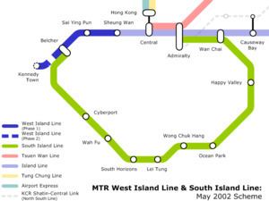 Island Line (MTR) History of the South Island Line and West Island Line Wikipedia