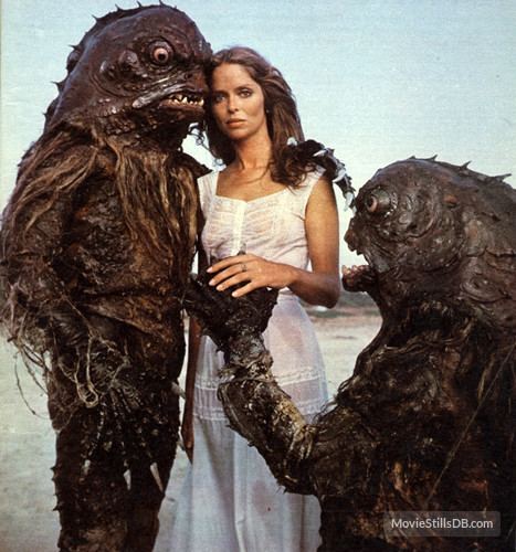 Island of the Fishmen The Island of the Fishmen Promo shoot Barbara Bach Creature