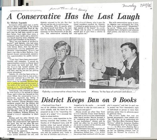 Island Trees School District v. Pico Blast from the Past Read Original News Articles from the Historic