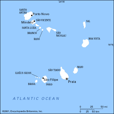 Islands of Africa Cape Verde Africa Island Map Cape Verde Africa mappery