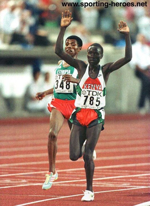 Ismael Kirui Ismael KIRUI 1993 1995 World 5000m athletics champion Kenya