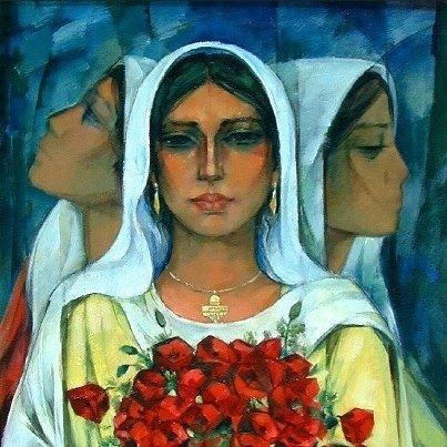 Ismail Shammout Art painting by Ismail Shammout a Palestinian artist Art