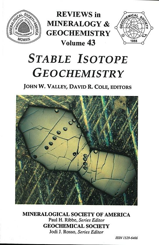 Isotope geochemistry Mineralogical Society of America Stable Isotope Geochemistry