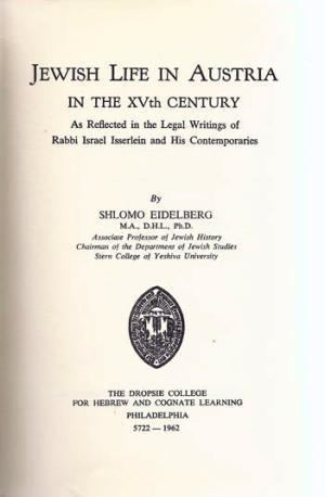 Israel Isserlein Rabbi Israel Isserlein His Contemporaries First Edition AbeBooks