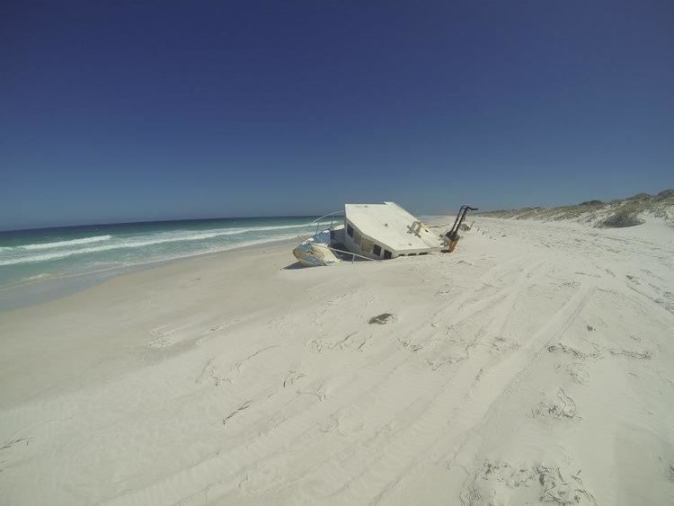 Israelite Bay, Western Australia Washed up boat at Israelite Bay