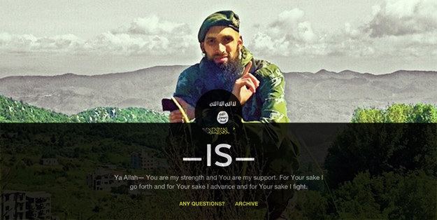 Israfil Yilmaz Ask A Jihadi An ISIS Fighter39s Blog About Life In Syria BuzzFeed News