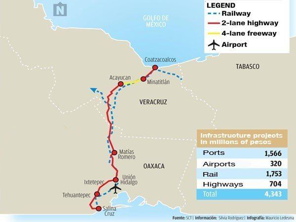 Isthmus of Tehuantepec Big isthmus infrastructure project set to start next year