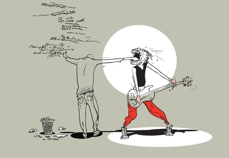 Istvan Banyai Rock Illustration by Istvan Banyai in The New Yorker