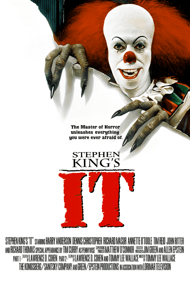 The 'IT' cover for the miniseries home release. It first appeared on the VHS release and later DVD and Blu-ray versions