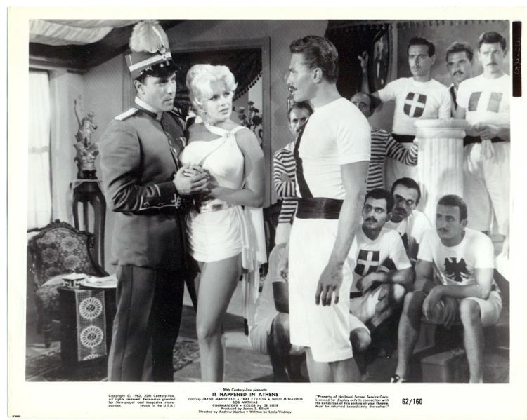 It Happened in Athens JAYNE MANSFIELD original SEXY movie photo 1962 IT HAPPENED IN ATHENS