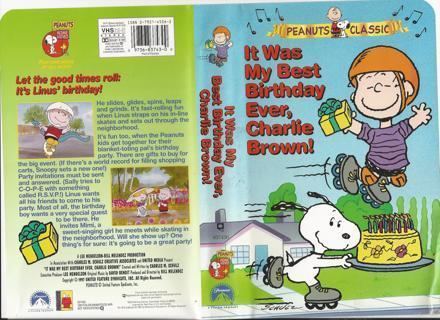 It Was My Best Birthday Ever, Charlie Brown Free it was my best birthday ever charlie brown VHS Listiacom