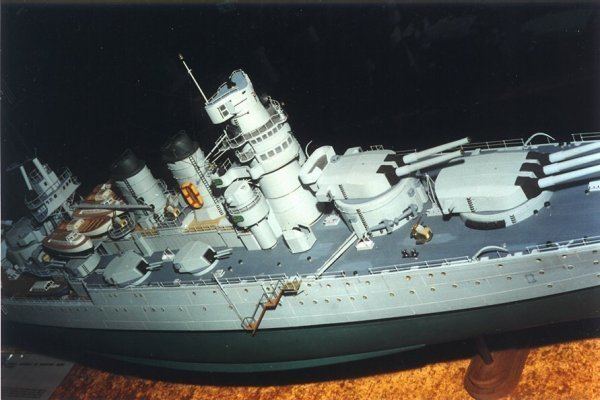 Italian battleship Giulio Cesare KBismarckcom Models 1144 scratch built Giulio Cesare