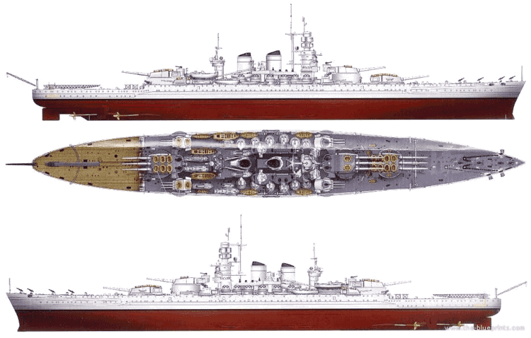 Italian battleship Vittorio Veneto Italian battleship Vittorio Veneto Weapons and Warfare