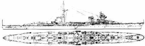 Italian cruiser Emanuele Filiberto Duca d'Aosta TheBlueprintscom Blueprints gt Ships gt Ships Italy gt RN