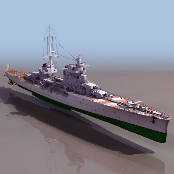 Italian cruiser Pola WWII Italian cruiser Pola 3d model 3DS files free download