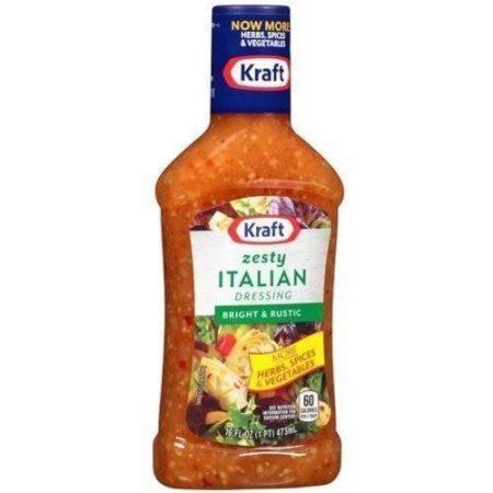 Italian dressing Kraft Salad Dressing Zesty Italian 16 FL OZ 473ml Walmartcom