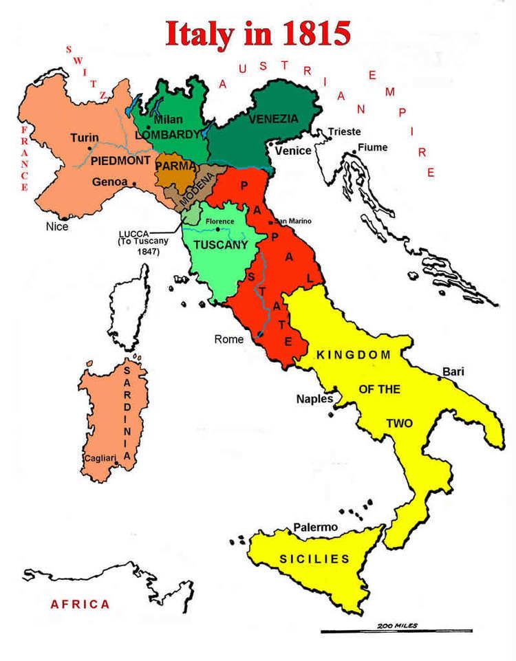 Italian unification Italian unification Cavour Garibaldi unification Italy essay