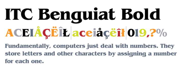 ITC Benguiat ITC Benguiat Bold Fontscom