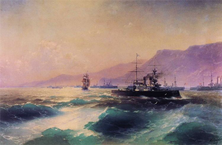 Ivan Aivazovsky Gunboat off Crete Ivan Aivazovsky WikiArtorg