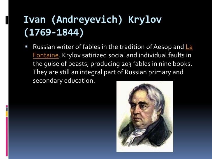 Ivan Krylov Ivan andreyevich krylov 1769 1844a