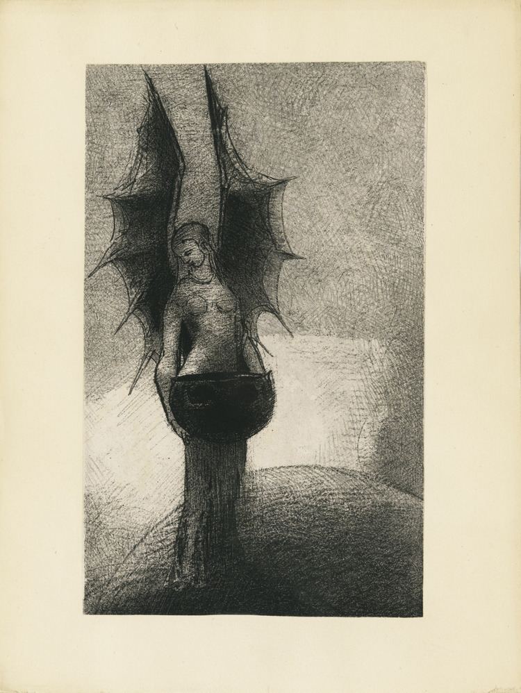 Iwan Gilkin Lithographie Pour Tnbres dIwan Gilkin 1892 Odilon Redon