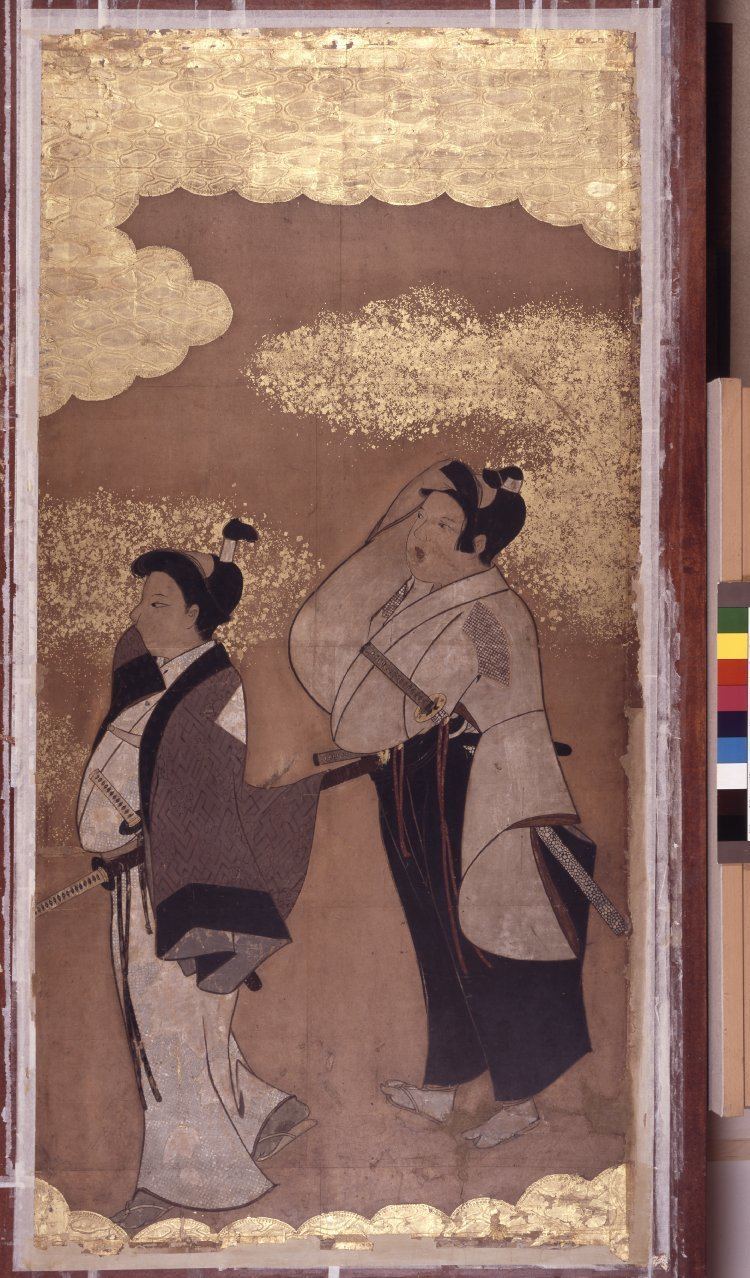 Iwasa Matabei Iwasa Matabei screen panel painting British Museum
