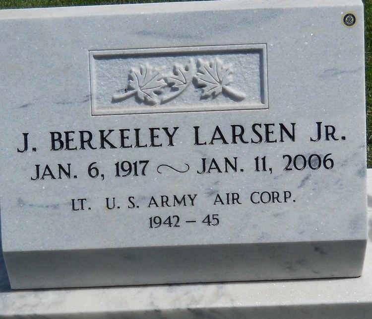 J. Berkeley Larsen Lieut J Berkeley Larsen Jr 1917 2006 Find A Grave Memorial