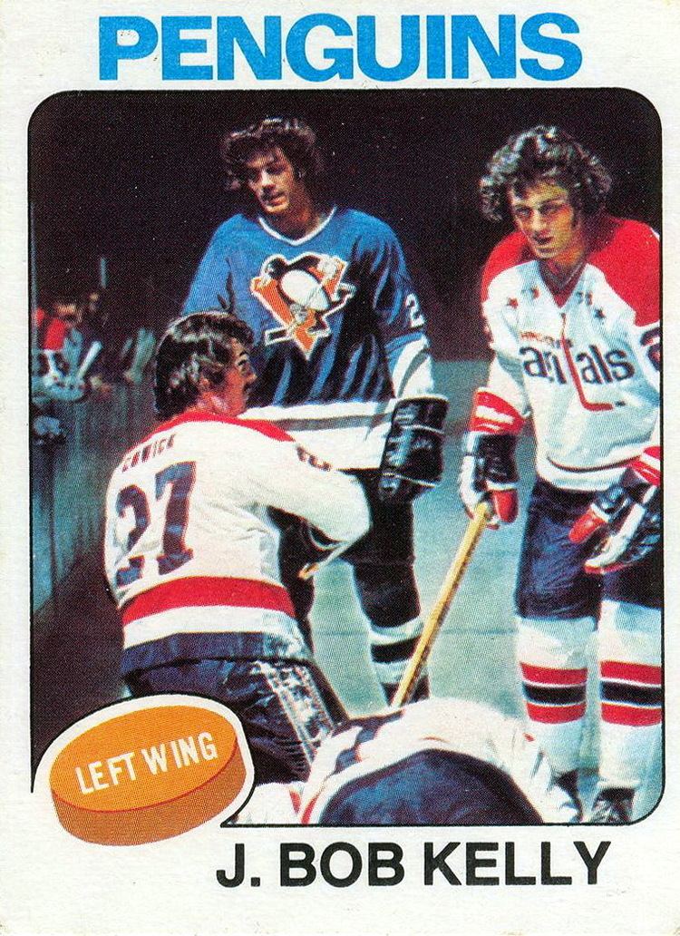 J. Bob Kelly J Bob Kelly Players cards since 1974 1977 penguinshockey