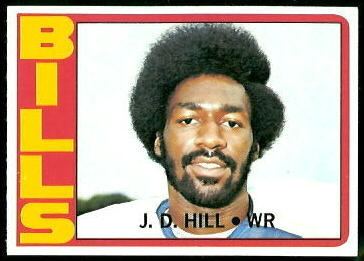 J. D. Hill JD Hill rookie card 1972 Topps 188 Vintage Football
