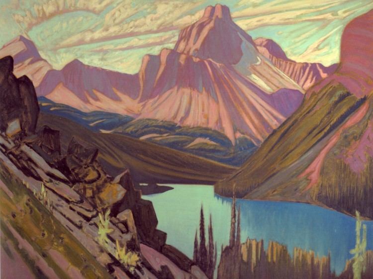 J. E. H. MacDonald Lake O39Hara and Cathedral Mountain by the Group of Seven