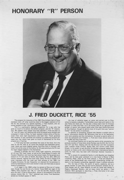 J. Fred Duckett httpsscholarshipriceedubitstreamhandle1911