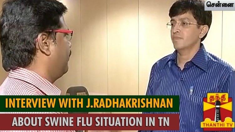 J. Radhakrishnan Interview with J Radhakrishnan about Swine Flu Situation in Tamil