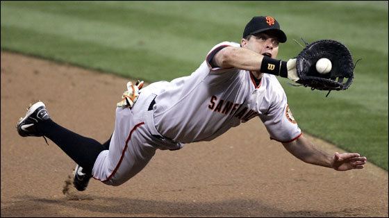 Joey Cora Shows Baseball To J.T. Snow After Tag Out! 