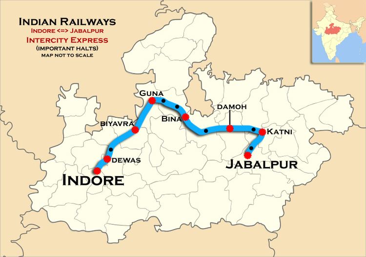 Jabalpur–Indore Intercity Express