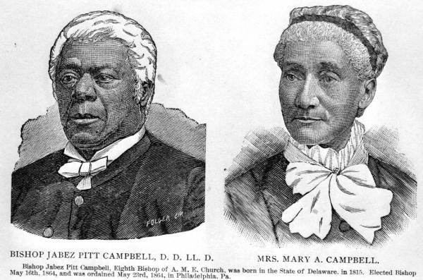 Jabez Pitt Campbell Florida Memory Bishop Jabez Pitt Campbell and Mary A Campbell