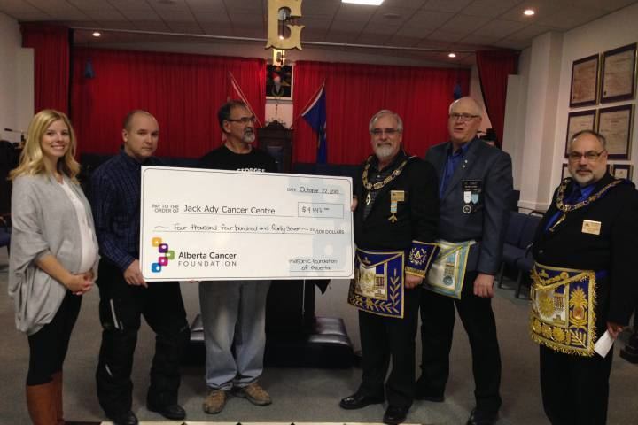 Jack Ady Masonic Lodge supports Jack Ady Cancer Centre Globalnewsca