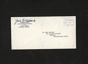 Jack B. Kubisch envelope SIGNED by diplomat Jack B Kubisch US Ambassador to Greece
