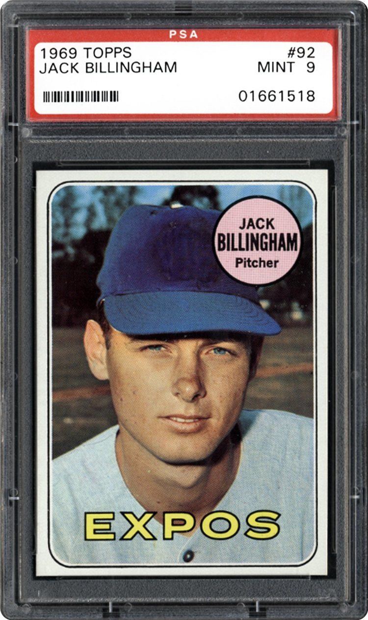 Jack Billingham 1969 Topps Jack Billingham PSA CardFacts